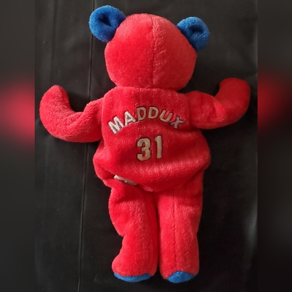 Salvino’s Bammer Team Set 2000 Atlanta Braves Greg Maddux 31 Plush Beanie - EUC - Picture 4 of 8